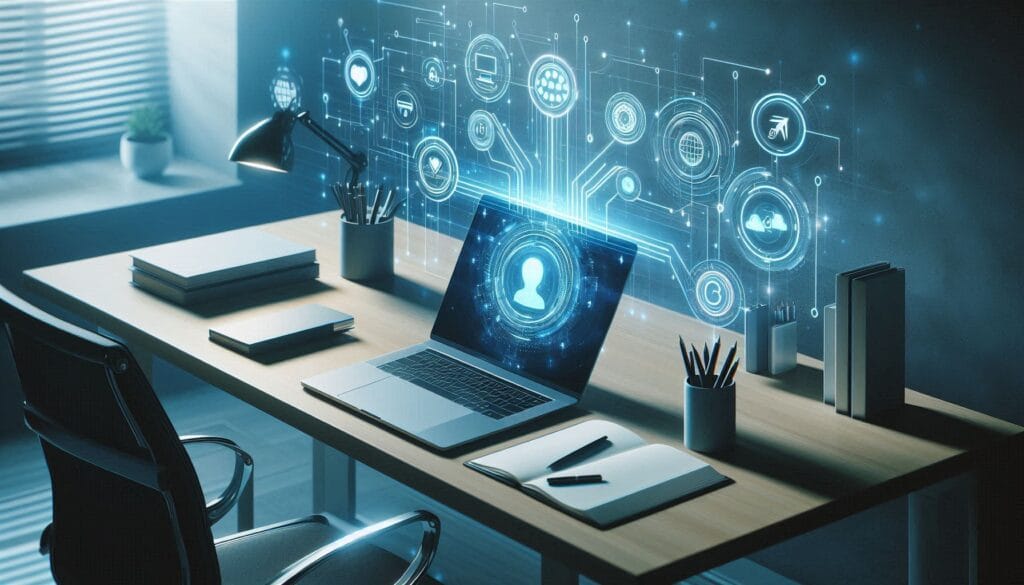 Professionals boosting productivity with AI tools in 2025.