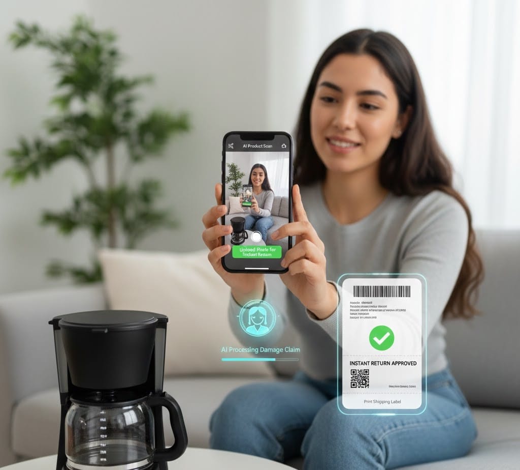 Visual AI enabling seamless returns and support for U.S. e-commerce shoppers.