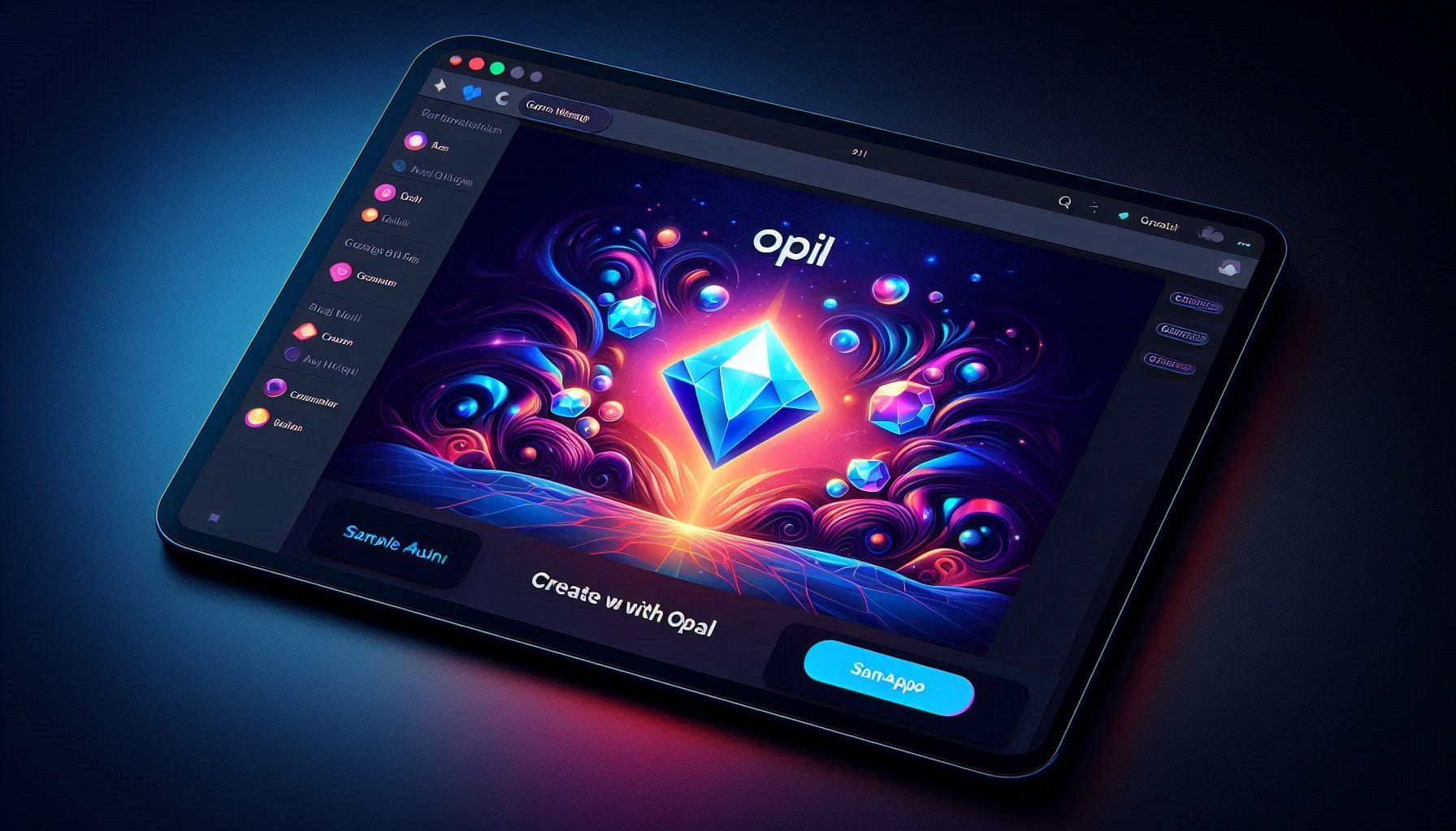 Gemini Gems manager showcasing Opal vibe-coding tool integration.