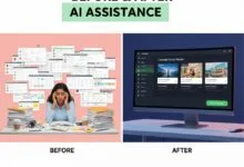 Marketer using generative AI to streamline content creation workflow in 2026.