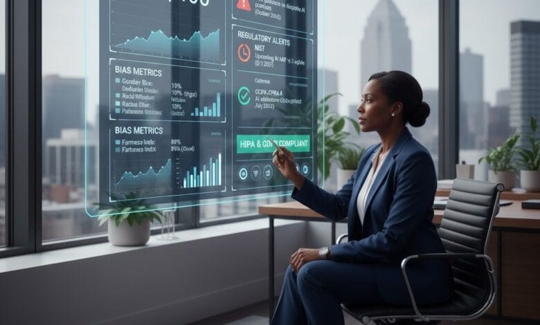 Tech leader monitoring AI compliance with U.S. federal and state regulations in 2026.