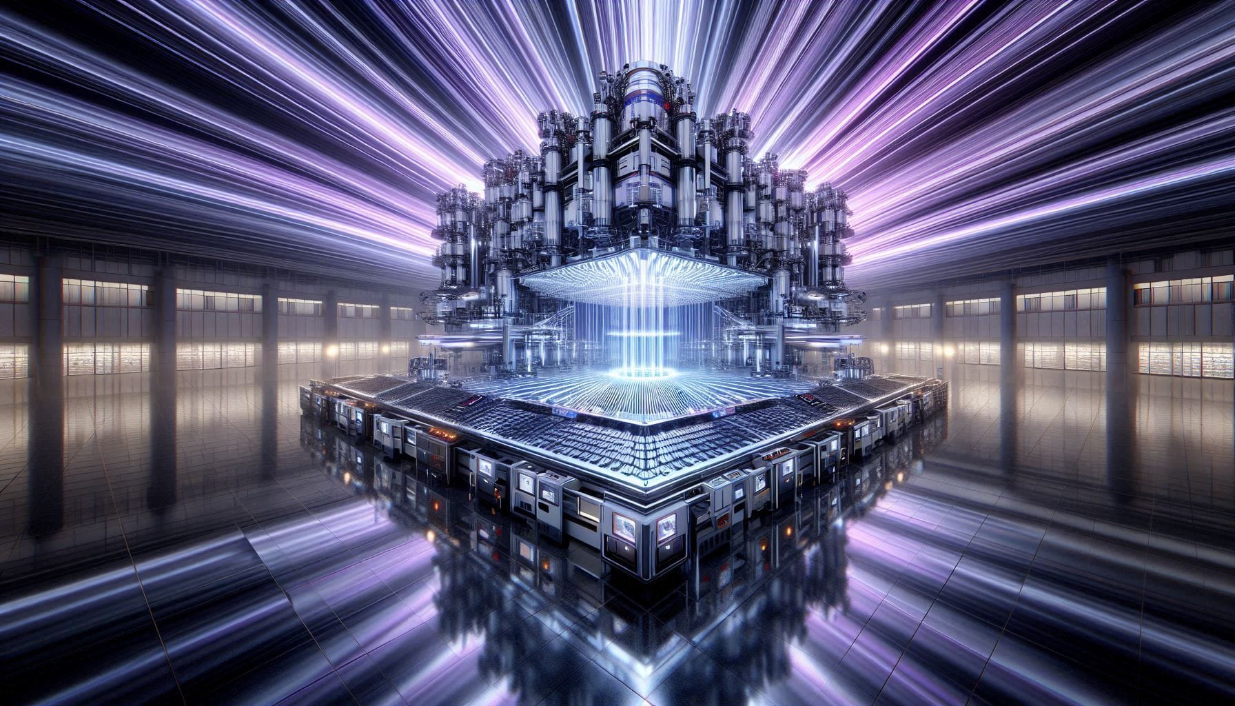 Conceptual visualization of China's EUV lithography prototype in testing phase.