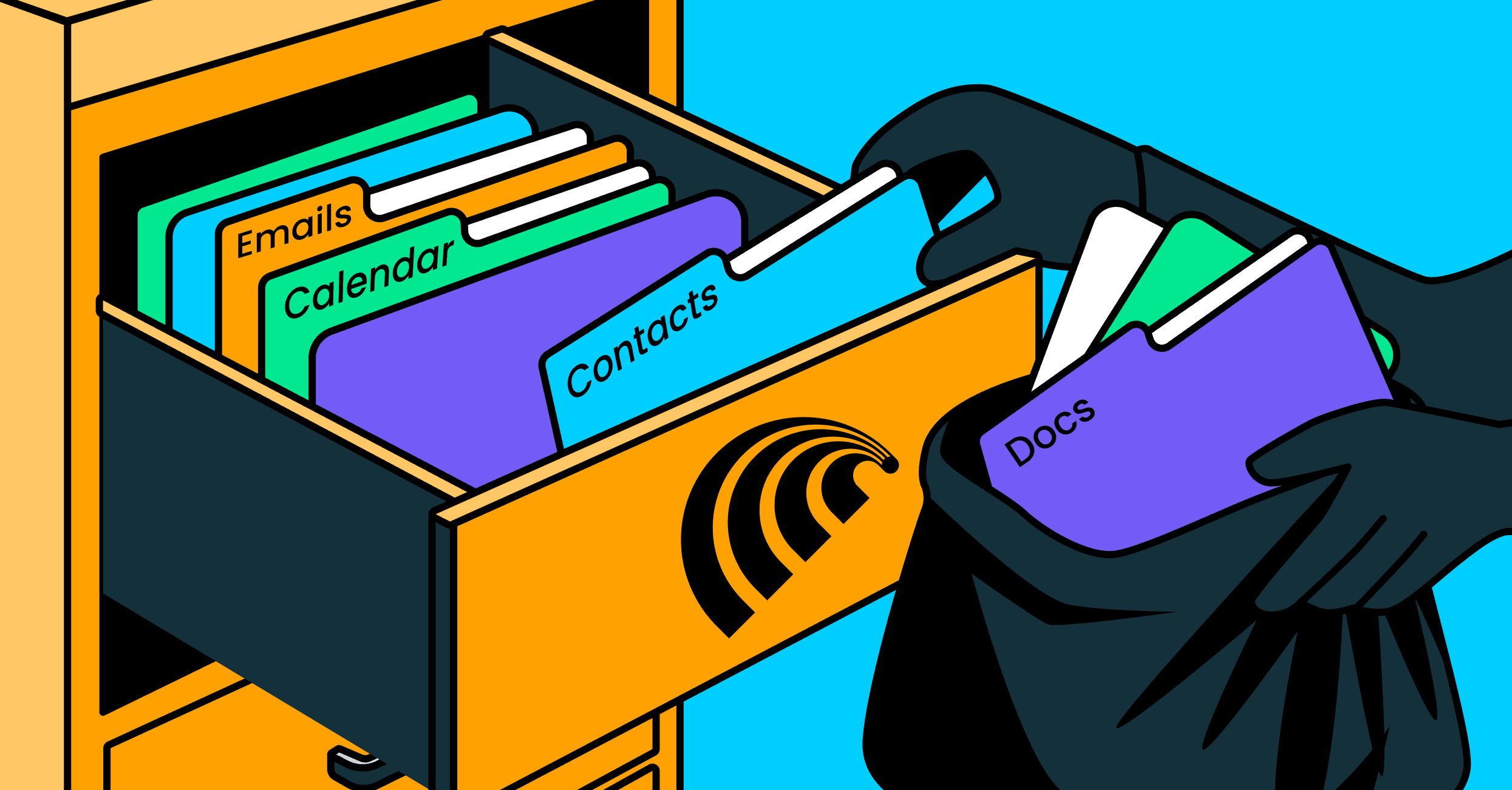 Illustration of browser extension leaking private AI chat data to servers.