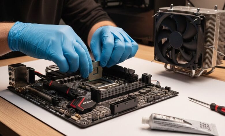 Installing Ryzen 5 5600 CPU on AM4 motherboard for 2026 PC upgrade